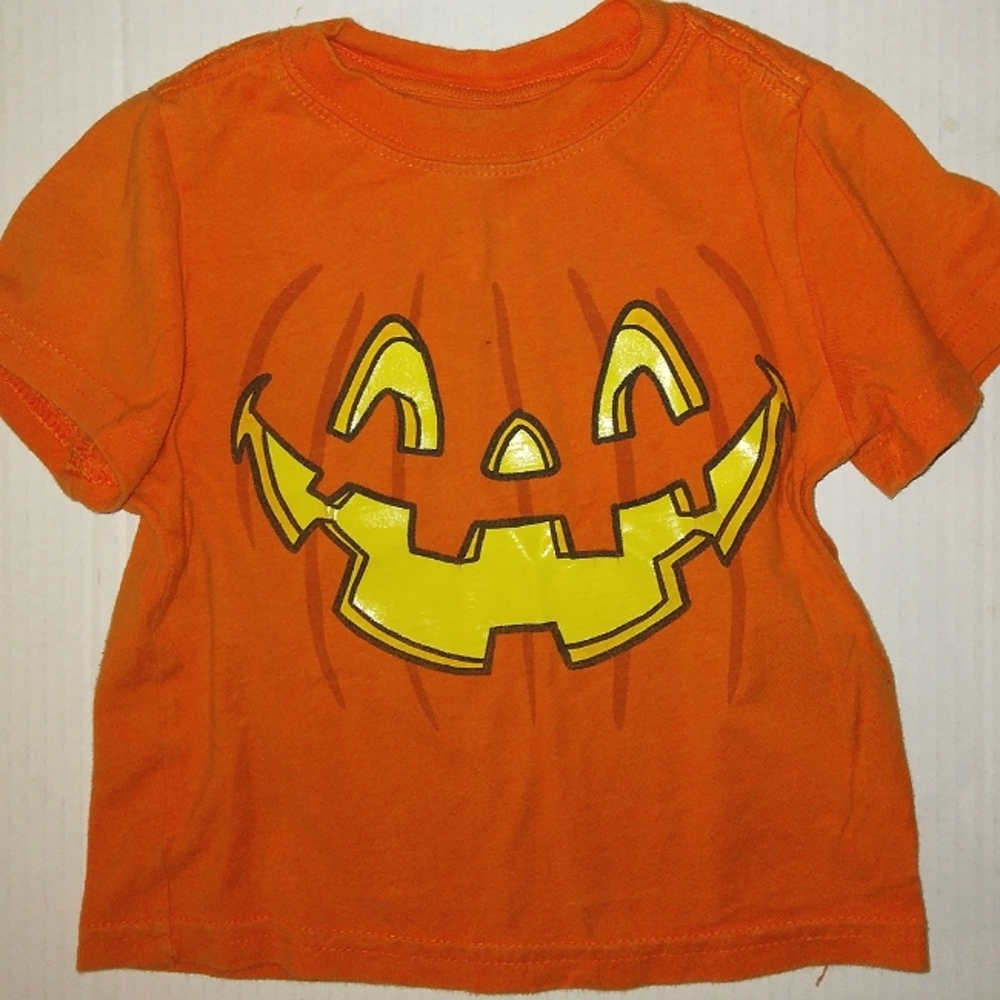 GUC Toddler Great Orange Jack O' Lantern Face Short Sleeve 2T t-shirt
